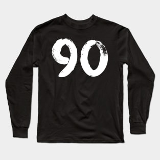 Number 90 Long Sleeve T-Shirt